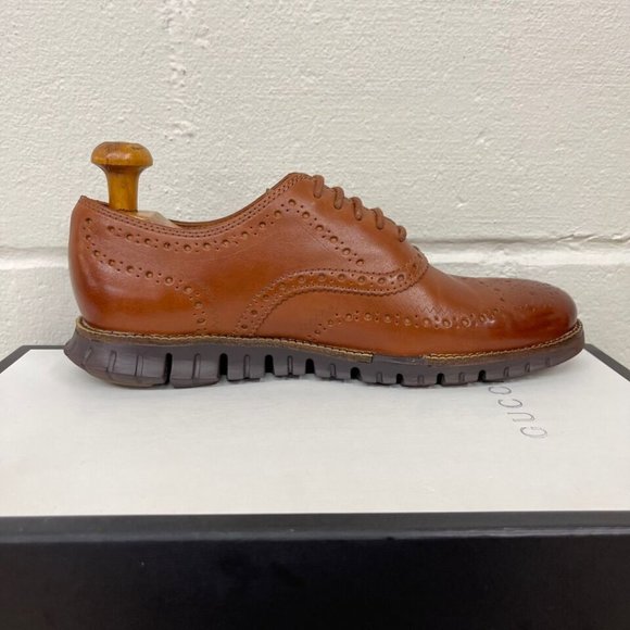Cole Haan Zerogrand Wingtip Oxford Brown Leather Mens Size 8 M main image 7